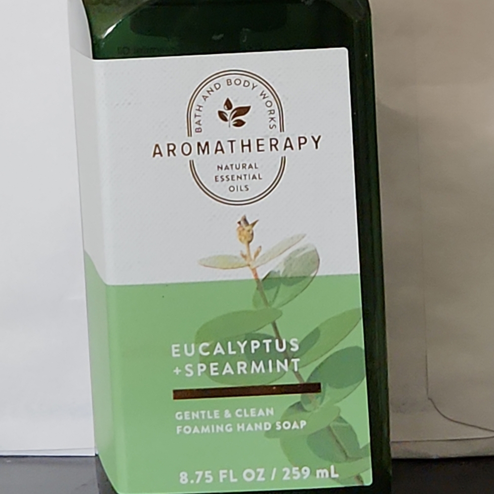 BATH AND BODY WORKS AROMATHERAPY EUCALYPTUS + SPEARMINT FOAMING HAND SOAP